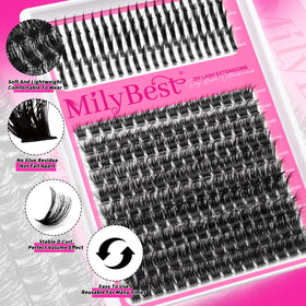 MilyBest Lash Clusters packaging with product details
