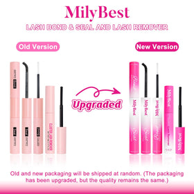 MilyBest lash glue dual-ended black bond and white seal