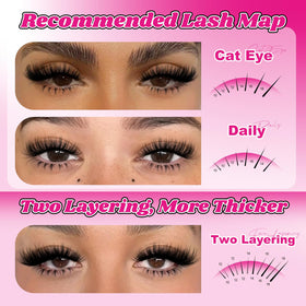 MilyBest Mist Lashes Clusters Kit showing waterproof Bond & Seal