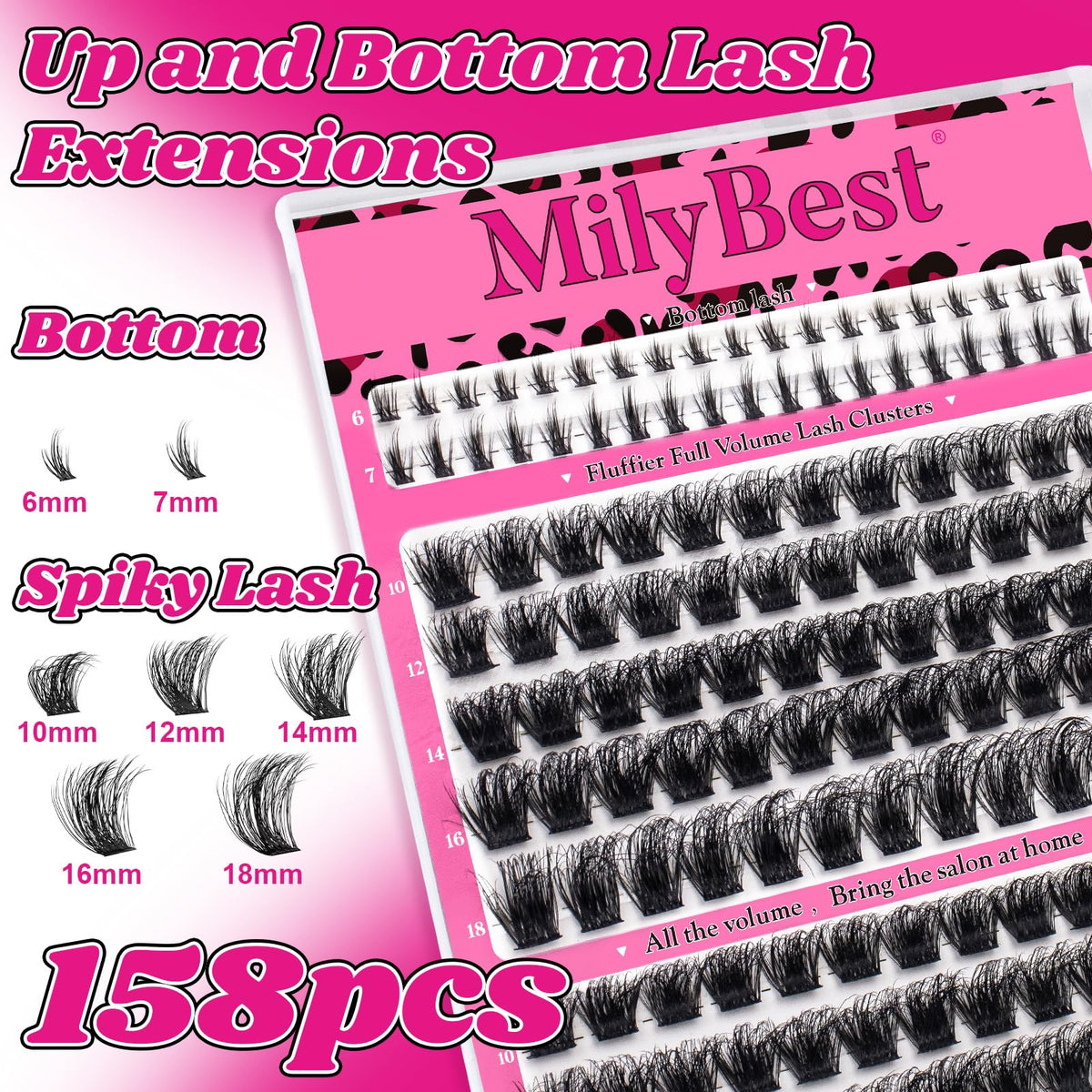 MilyBest precision tweezers for lash application