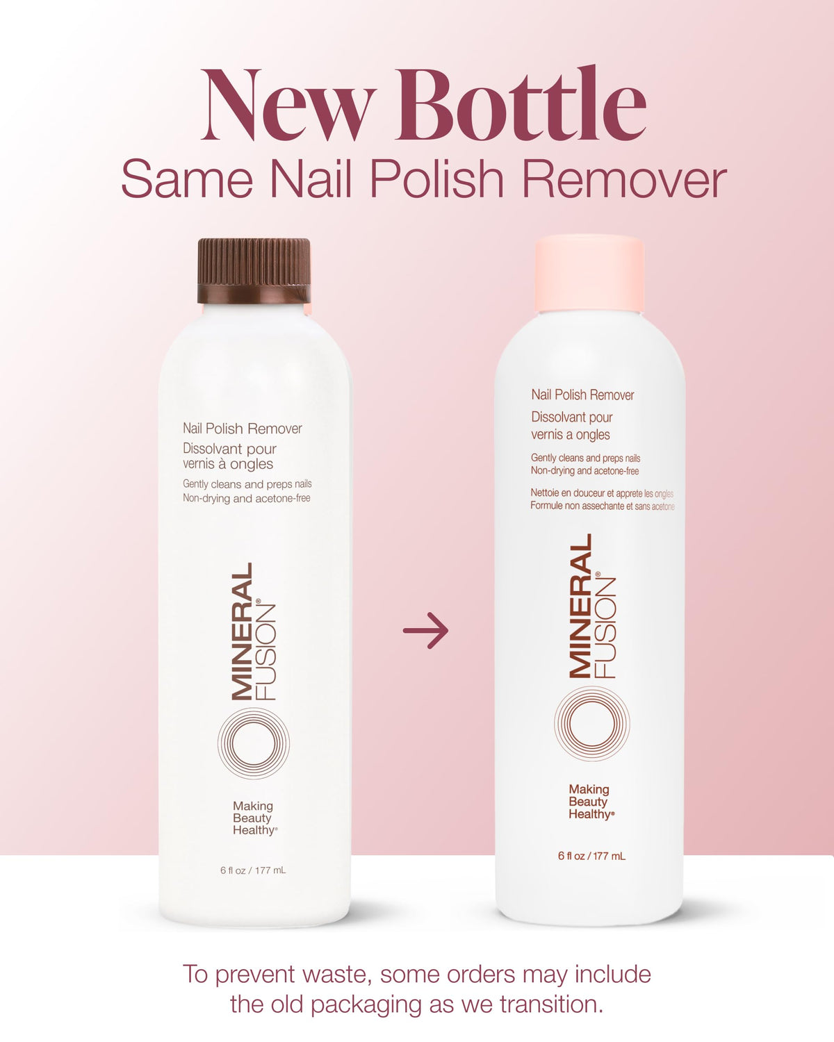 Mineral Fusion Nail Polish Remover 6 fl oz back view