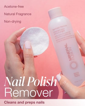 Mineral Fusion Nail Polish Remover bottles side view