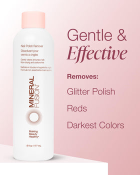 Mineral Fusion Nail Polish Remover with cotton pad