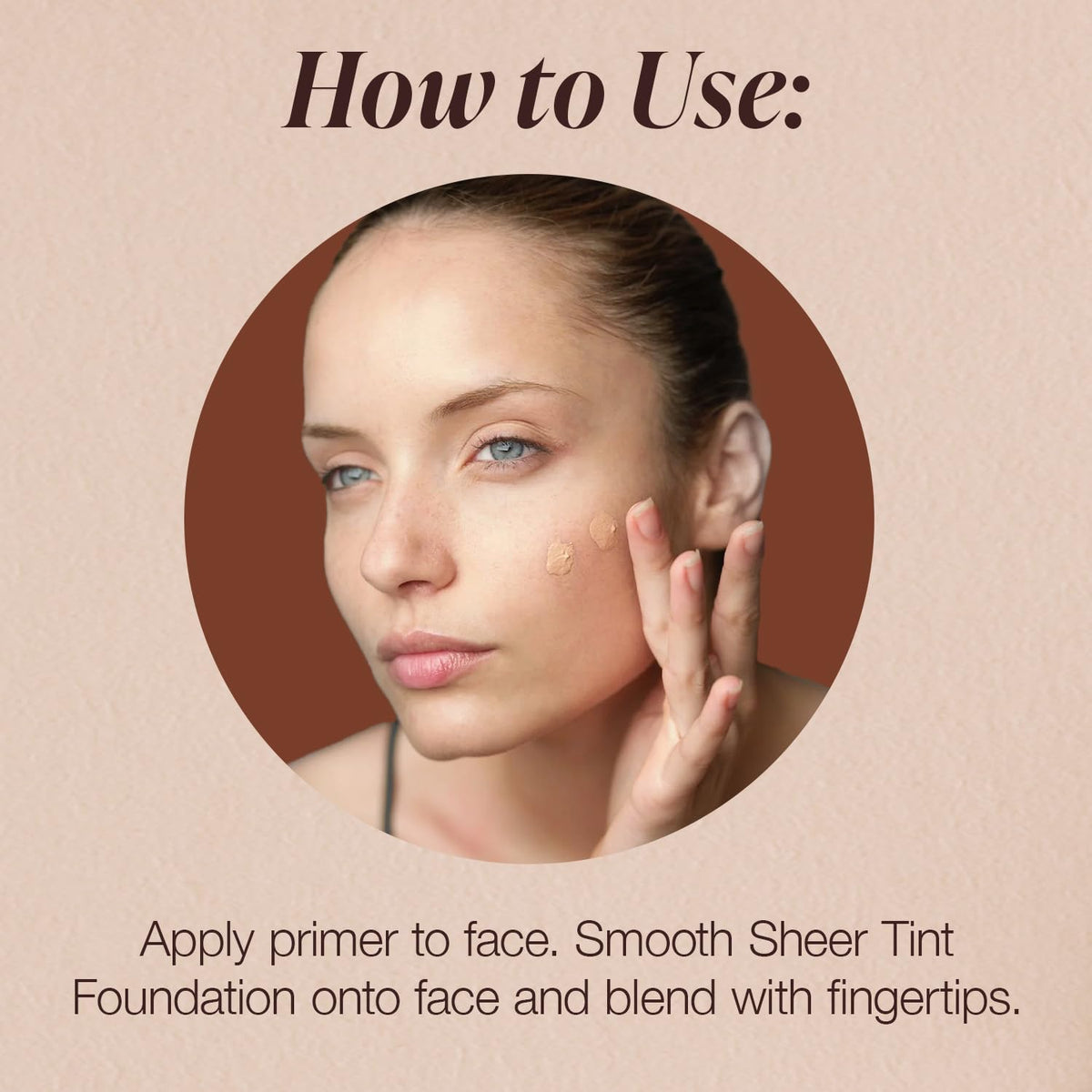 Mineral Fusion Sheer Tint Foundation Olive application brush