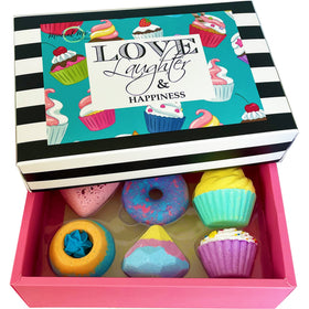 Mineral Me California Bath Bombs Gift Set with six organic bath bombs