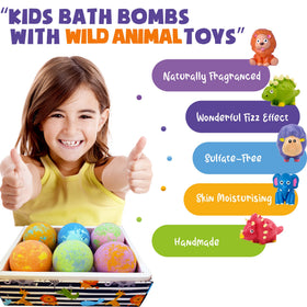 Mineral Me California bath bombs with animal toys revealed