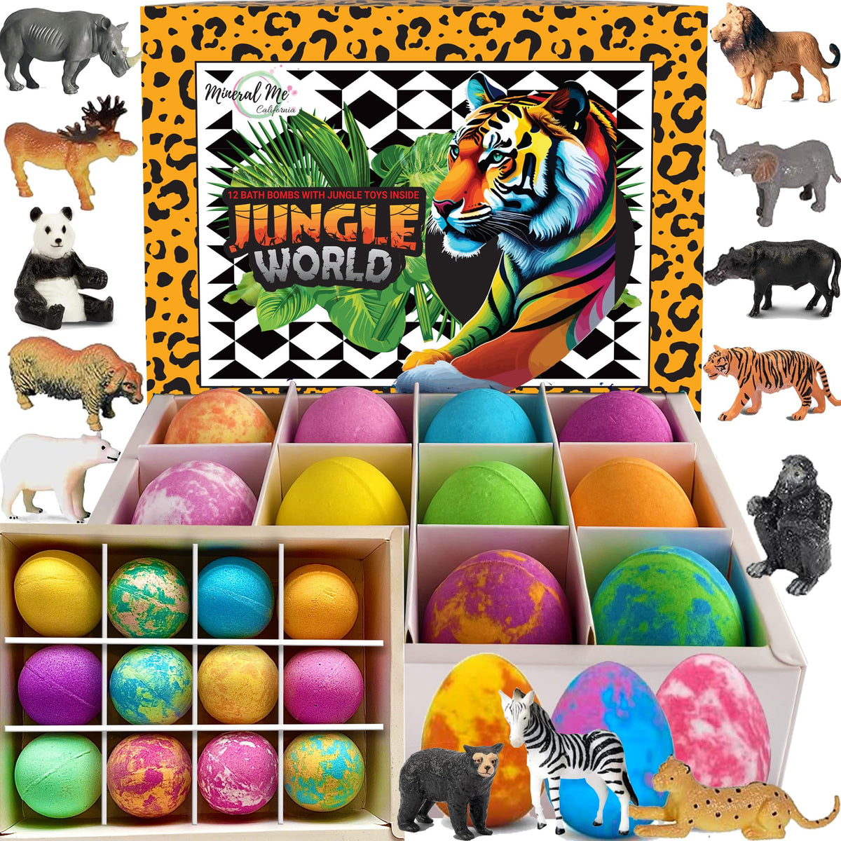 Mineral Me California kids bath bombs in packaging