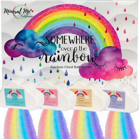 Mineral Me California Rainbow Cloud Bath Bombs with essential oils