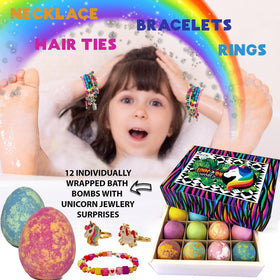Mineral Me California Unicorn Bath Bombs with jewelry surprise