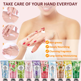Mini hand lotions from VESPRO displayed in a gift arrangement