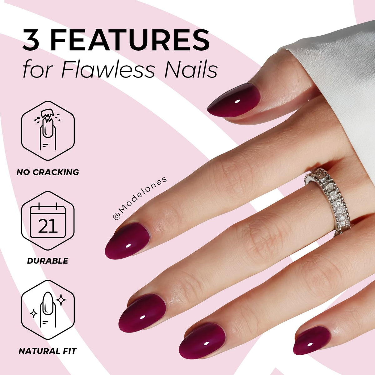 Mini nail file and cuticle stick from modelones kit
