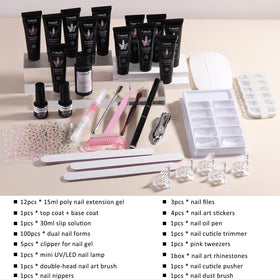 Mini UV/LED nail lamp included in the kit