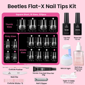 mini UV nail lamp included in the kit