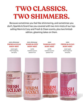 Mini WARM & COZY Body Mist and Mini Shimmer WARM & COZY Body Mist