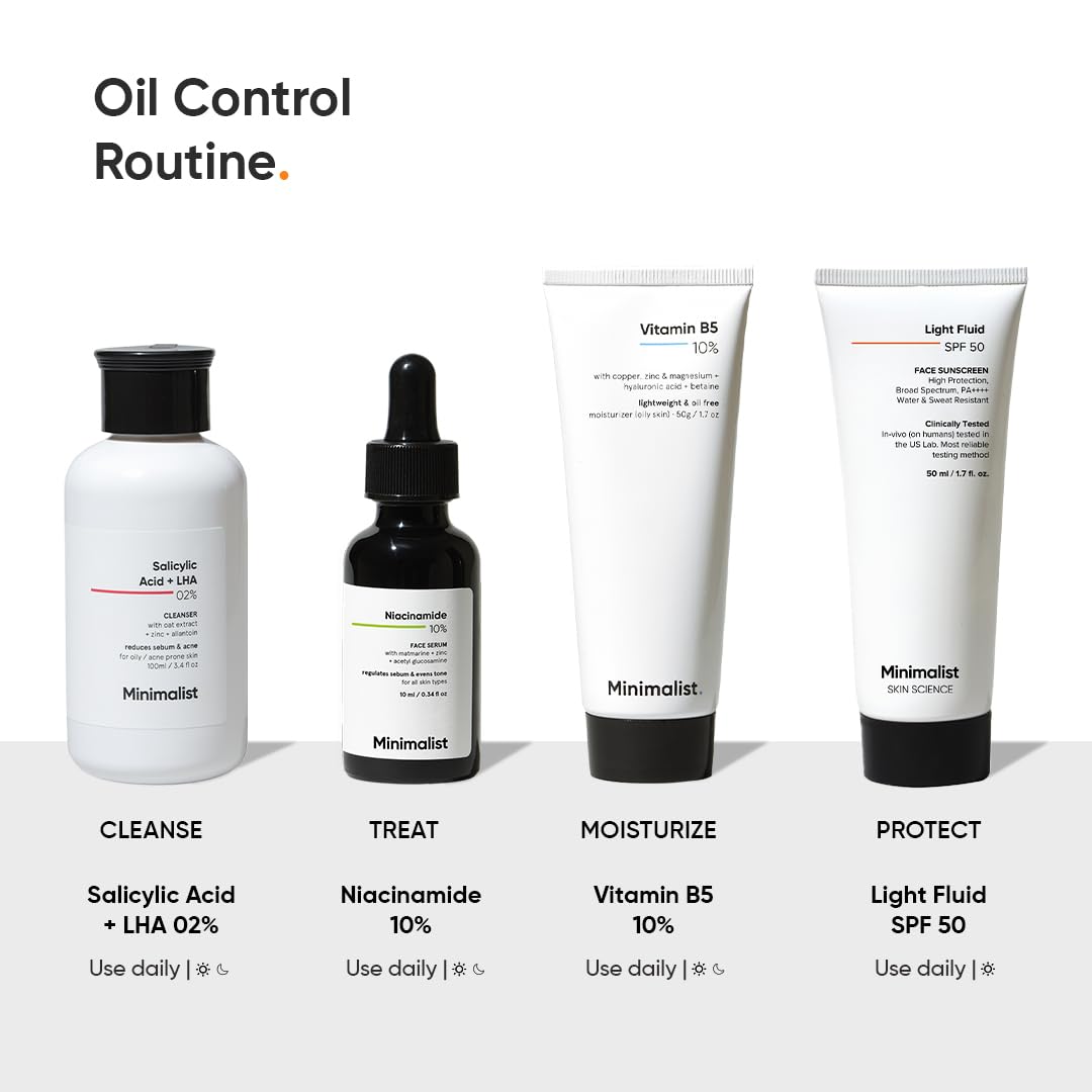 Minimalist Panthenol Face Moisturizer 10% on bathroom shelf
