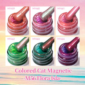 Mint blue gel polish bottle with magnetic stick