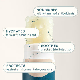 Mint Burst Cliganic Organic Lip Balm tube front view
