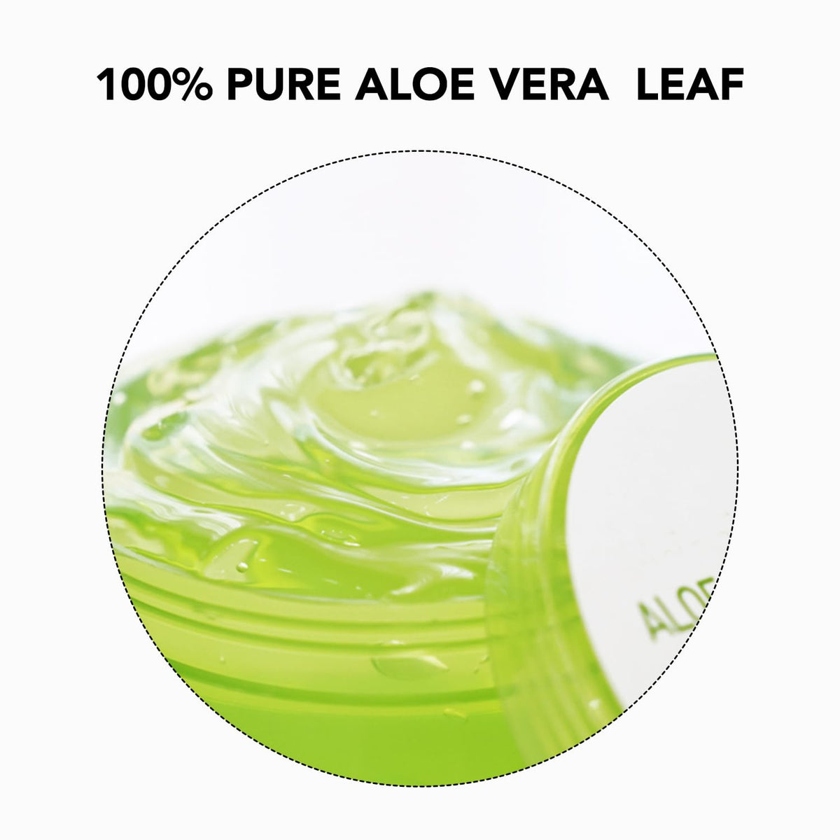 MIRACLAIR Aloe Vera Gel application on skin