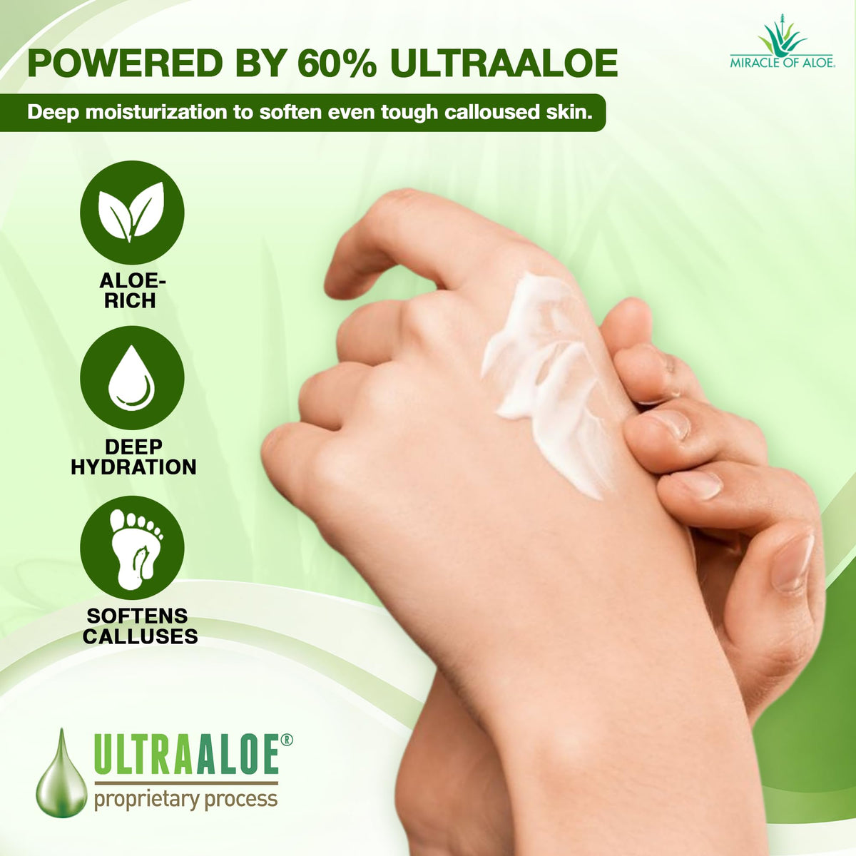 Miracle of Aloe hand cream included with foot cream