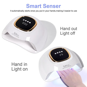 MIRAGE LAYON UV Nail Lamp packaging and accessories