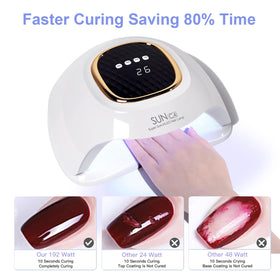 MIRAGE LAYON UV Nail Lamp with gel polish bottles