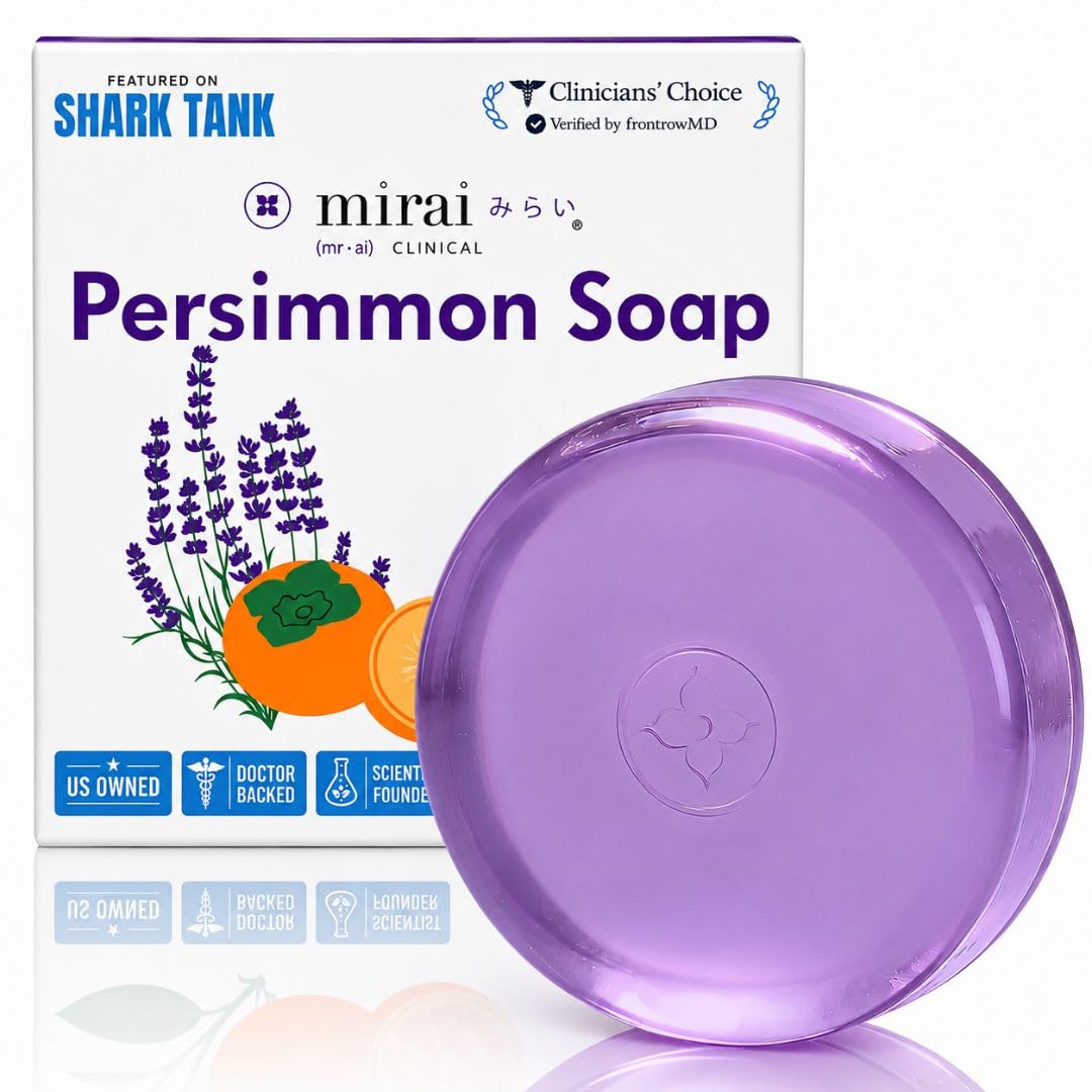 Mirai Persimmon Soap Bar front view