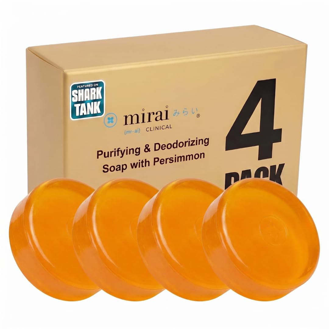 Mirai Persimmon Soap front view, 440g packaging
