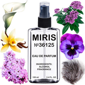 MIRIS Eau de Parfum 100 ml front view with floral design