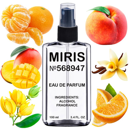 MIRIS Eau de Parfum 100 ml front view with floral design