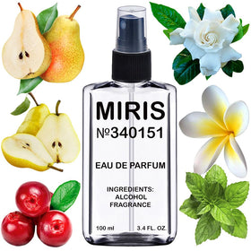 MIRIS Eau de Parfum 100 ml front view with floral design