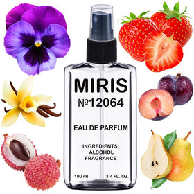 MIRIS Eau de Parfum 100 ml front view with floral design
