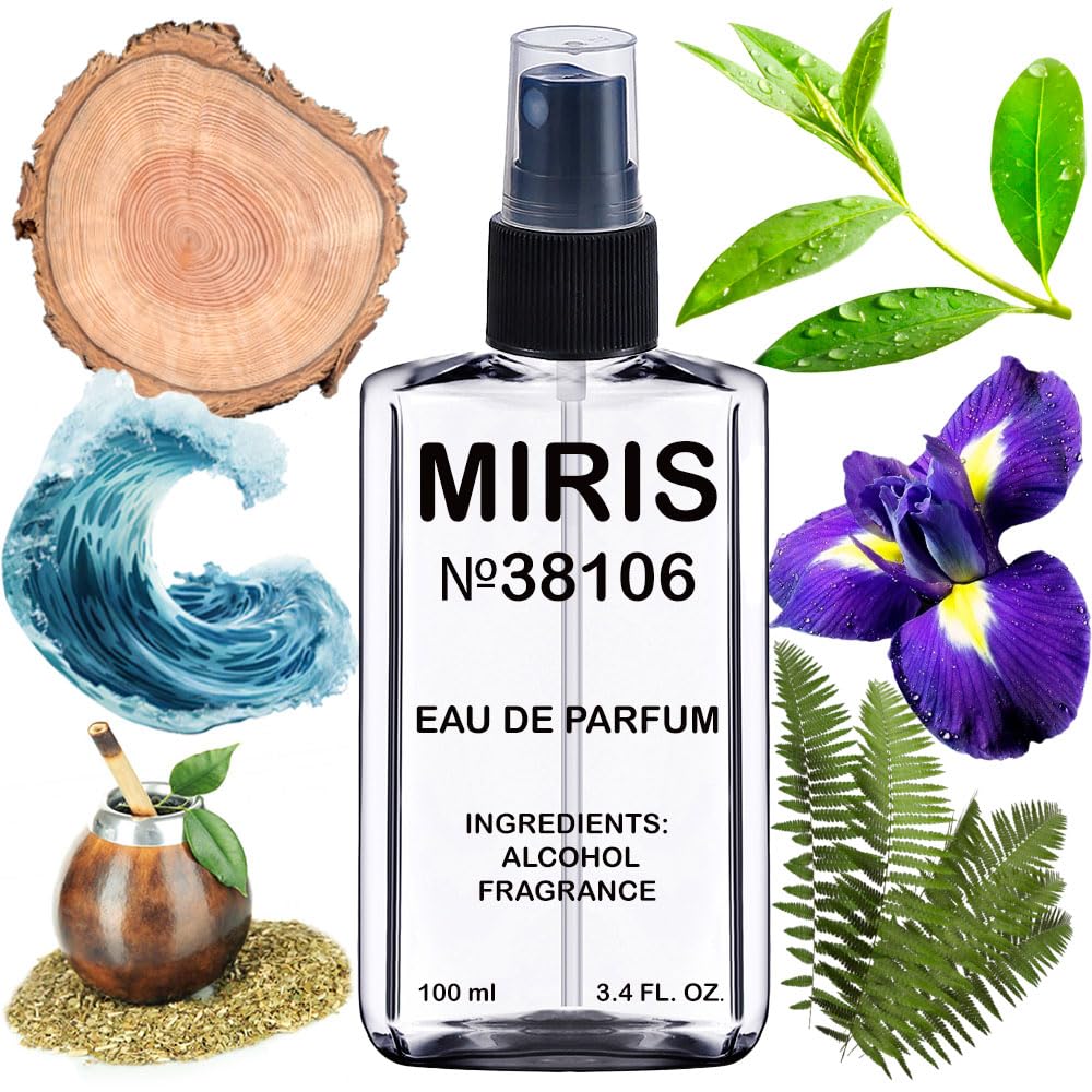 MIRIS Eau de Parfum 100 ml front view with floral design