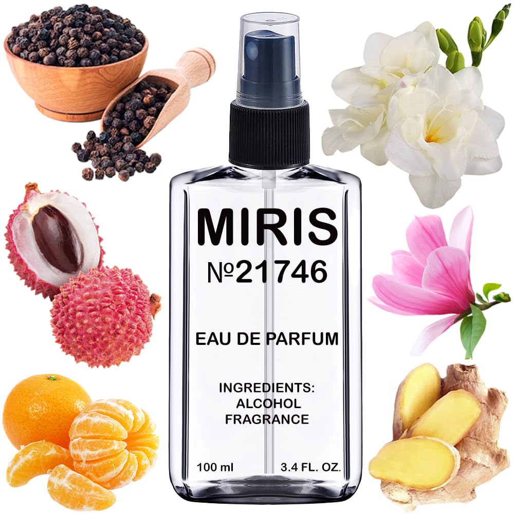 MIRIS Eau de Parfum 100 ml front view with floral design