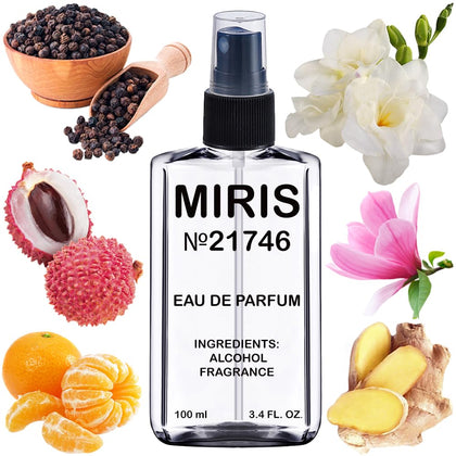 MIRIS Eau de Parfum 100 ml front view with floral design