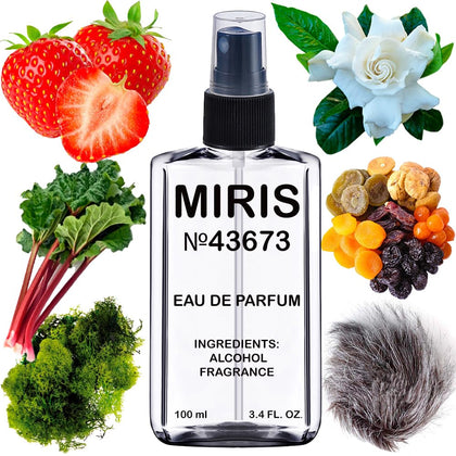 MIRIS Eau de Parfum 100 ml front view with floral design