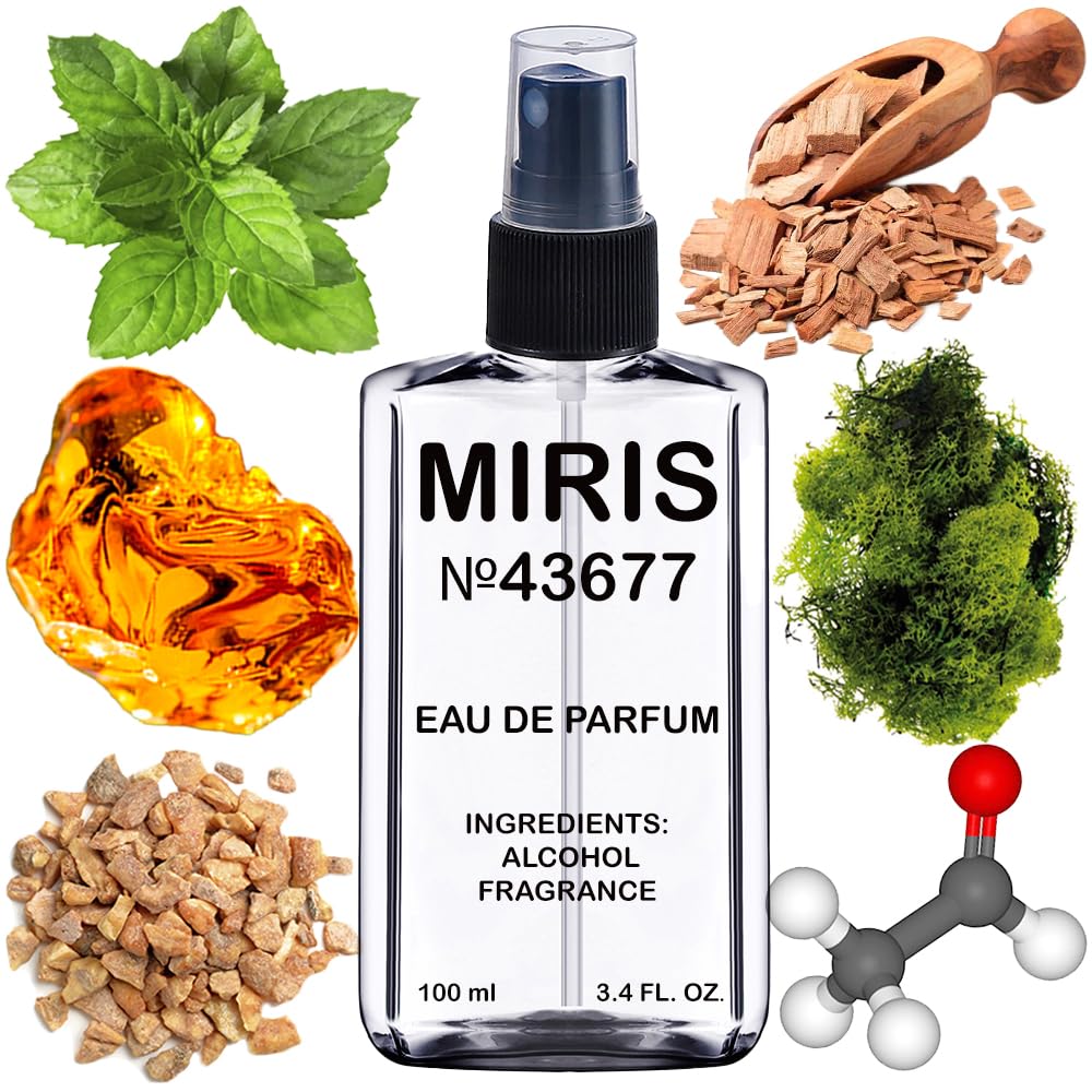 MIRIS Eau de Parfum 100ml front view in recyclable bottle