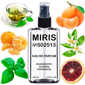 MIRIS Eau de Parfum 100ml front view with citrus and basil notes