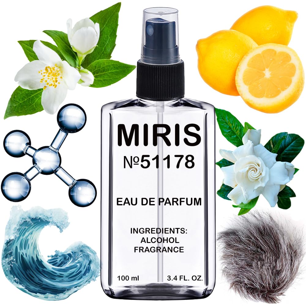 MIRIS Eau de Parfum 100ml front view with clear bottle