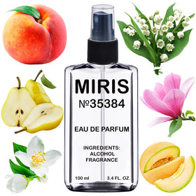 MIRIS Eau de Parfum 100ml front view with floral design