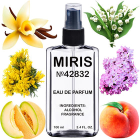 MIRIS Eau de Parfum 100ml front view with floral design