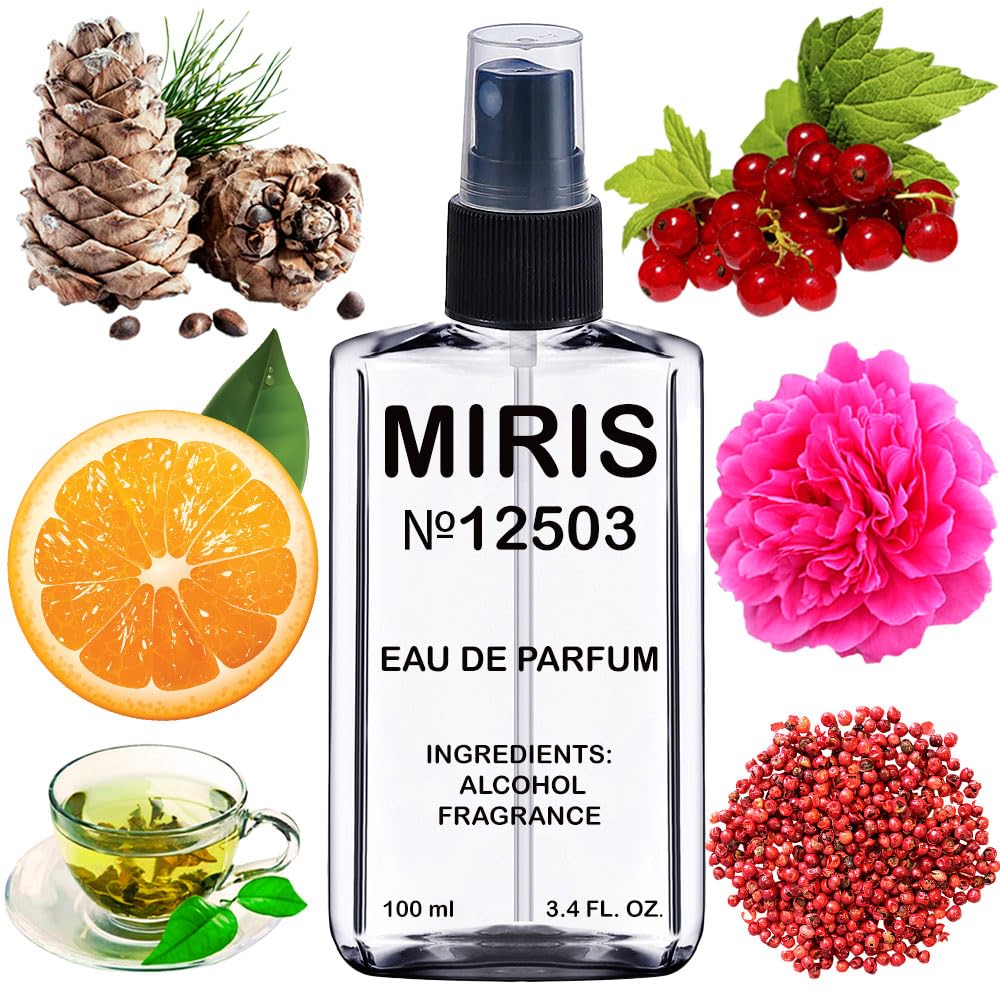 MIRIS Eau de Parfum 100ml front view with floral design