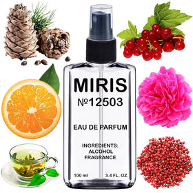 MIRIS Eau de Parfum 100ml front view with floral design