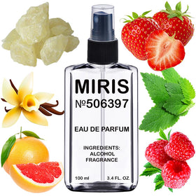 MIRIS Eau de Parfum 100ml front view with floral design
