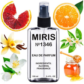 MIRIS Eau de Parfum 100ml front view with floral design