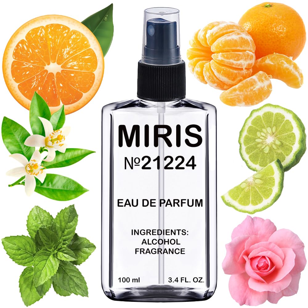 MIRIS Eau de Parfum 100ml front view with floral design