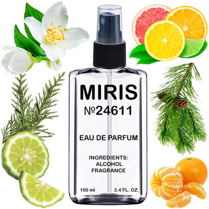 MIRIS Eau de Parfum 100ml front view with floral design