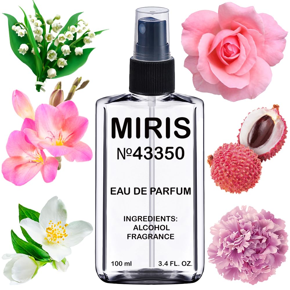 MIRIS Eau de Parfum 100ml front view with floral design