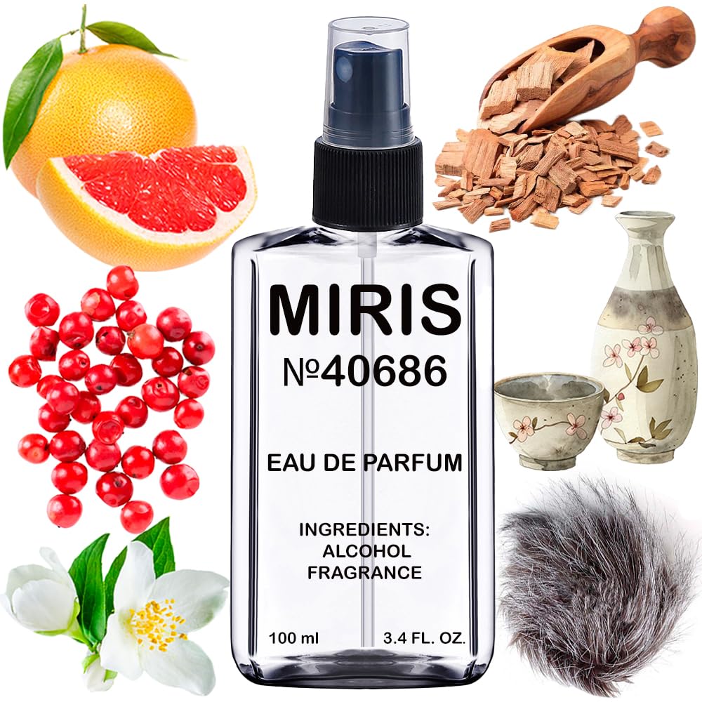 MIRIS Eau de Parfum 100ml front view with floral design