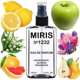 MIRIS Eau de Parfum 100ml front view with floral design