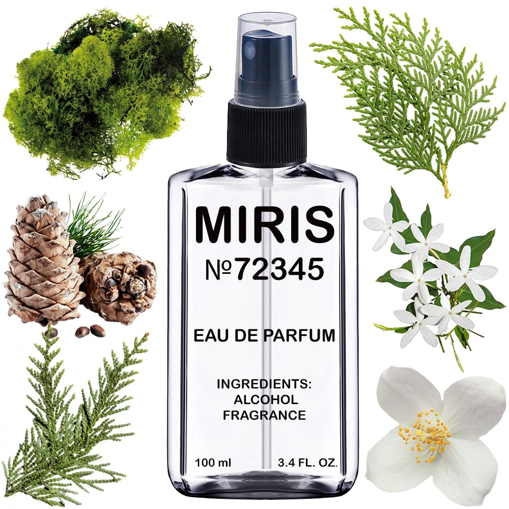 MIRIS Eau de Parfum 100ml front view with floral design